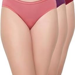 Women's Pack of 3 Cotton Spandex Low Waist Outer Elastic Bikini Panty-picture-14