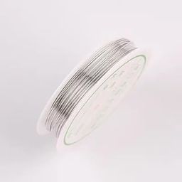 Skanda Crafterina™ - Copper wire for Jewelry making, Necklace, bracelet and other DIY Projects (0.2 mm, Silver, 1)-image-56