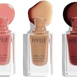 HYUE Gel FX Nail Paint | Bare Essentials | Peony,Naked,Cocoa | 24 ml | Ultra-Glossy Shine | Long-Lasting Wear | Chip-Resistant Formula | Quick-Drying | High-Impact Glossy Finish | 22 Shades-26