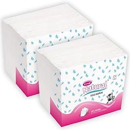ROYAL NATURAL Paper Napkin 80 Pulls Regular Size 30 x 27 cm Multi-purpose Tissue Papers||White Paper Napkins For Home, Kitchen, Office, Cafe (White, Pack of 2)-image-30