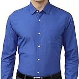 Peter England Men's Cotton Solid Slim Fit Shirt-image-11