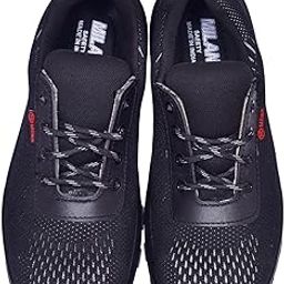 MS4 ISI Marked Safety Shoes for Men | Lightweight Industrial Safety Shoes with PU Sole | Black Work Shoes for Construction & Factory Use-image-99