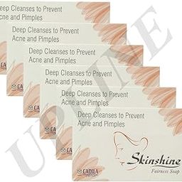 SkinShine Anti Acne, White heads, Black Heads And Oily Skin Fairness Soap. (Pack of 6)-47