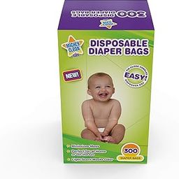 Mighty Clean Baby Disposable Diaper Bags with Light Powder Scent (300 Bags)-image-27