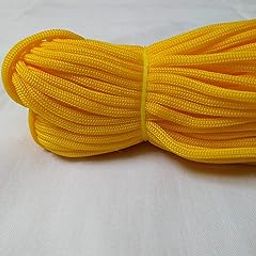 DK Craft Touch Nylon Knot Macrame Beading Braided 4 mm Thread 60 Metre Cord Rope (Mango)-image-79