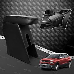 VEMOTO™ 2.0 High-End Car Center Armrest with Storage Compartment and Ultimate Comfort for Tata PUNCH (Not for Punch EV) (Black)-image-81