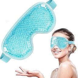 7Seas Cooling Eye Mask For Puffy Eyes, Cold Eye Ice Patch For Dark Circle, Puffiness, Under Eye Bag | Cold & Warm Compressed Ice Eye Cooling Pack For Sinuses & Migraines Treatments-48