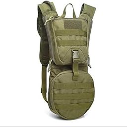 Tactical Molle Hydration Pack Backpack Running Hydration Vest Adjustable Shoulder Strap Water Backpack for Cycling, Hiking, Running, Climbing, Hunting, Biking (Green)-image-71