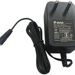 12 Volt 1.5amp Adapter for AIRTEL DTH SETTOP Box,Suitable for All Type SETTOP Box Original AIRTEL Adapter BIS Approved Model AS18-1201500-I-01-31