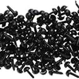 CLUB BOLLYWOOD® 200 Pieces Black PVC Safety Eyes for Teddy Bear Doll Animal Toys 5MM|Toys & Hobbies | Stuffed Animals | Other Stuffed Animals|200Pcs PVC Doll Eyes Toys-picture-29