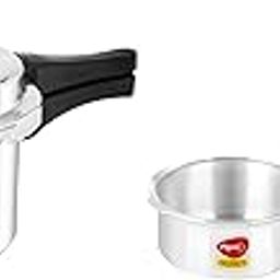 Pigeon By Stovekraft Favourite Aluminium Outer Lid, Induction Base, 2L + 3L + 5L Combo-2