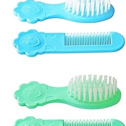 Ganpati Enterprises Comb and Brush Set with Soft Bristles and Rounded Tips for Baby’s Sensitive Skin |Grooming Accessories | Comb Set for Newborns/Babies/Kids/Toddlers (0-2years) (Multicolor2)-16