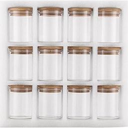 12Pcs Storage Jar Container Jar Food Storage Canisters for Sugar Kitchen-image-5