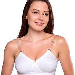 Women's Cotton Padded Wire Free Non-Wired Full-Coverage Bra-image-44