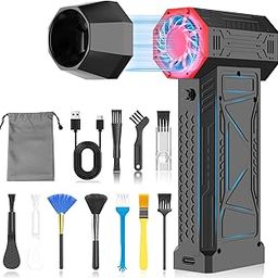 Electric Air Duster, Ultra Strong, Small, Blower, 200,000 RPM, High Speed Rotation, Maximum Wind Speed, 100m/s, 5 Levels of Air Flow Adjustment, 20,000 mAh, Large Capacity Battery, LCD Display, Type-C-picture-21