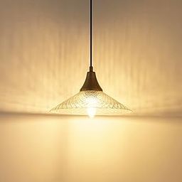 Divine Trends Diamond Cut Glass Pendant Light with Antique Brass Finish | Hanging Lights for Living Room, Bedroom, Kitchen, Dining | Ceiling Lamp for Home Decoration Pack of 1-image-30