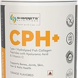 Sharrets CPH+ 200g, Orange Flavored - Fish Collagen Powder Supplement with Hyaluronic Acid & Vitamin C for Skin, Hair, Nails, and Bones.-image-3