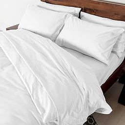 Lacoza''Duvet Cover King Size (Combo Set of 2) 92x106 Plain Solid/Comforter/Blanket Zipper and Tie with 4 Pillow Cover (White)-image-59