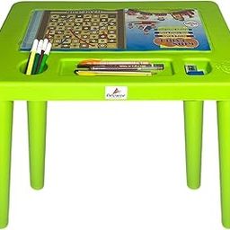 ANJWAR Kids Plastic Table for Study, Play & Snacks – Multi-Purpose Activity Table with Removable Legs, Durable & Easy to Clean, Indoor/Outdoor Use – for Toddlers & Children (Ages 2–10) (Green)-image-67