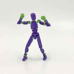 Dummy 13 Action Figure Robot | Fully Articulated Robot Toy | 3D Printed (Purple Green)-0