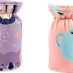 mittenbooty Baby Broad Neck Bottle Cover for Feeding Bottle Upto 150 ml Feeding Bottle Grey Face & Peach Tea (Pack of 2)-image-16