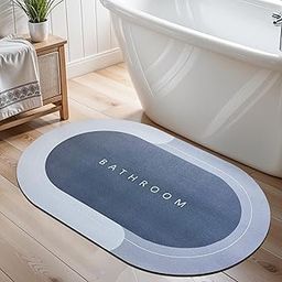 ASW Bathmat Non-Slip Home Print Door Mat | Quick-Dry Anti-Slip Bathroom Mat | Water-Absorbing Rubber Doormat, for Home, Kitchen, Washroom mat, Office, Rectangular 60 X 40 cm-13