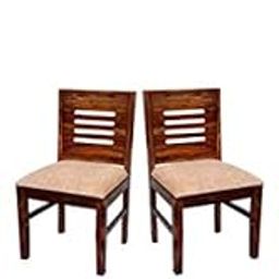 INTERIO WOOD Inspired Dining: Interiowood Wooden Chair Set Sheesham Wood Dining Chairs Set Of 4 | Outdoor And Garden Chair | Home Office Chairs | Set Of 4 Chair | Finish Brown-6