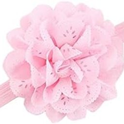 Beautiful Baby Pink Hair band with Bow Flower for Toddlers in India-image-96