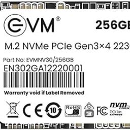 EVM 256GB M.2 NVMe (2230) Internal SSD - PCIe Gen 3x4, Up to 3000MB/s Read, 1600MB/s Write - Ideal for PC Boost Storage - 5 Years Warranty (EVMNV30/256GB)-image-94