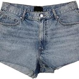 Plus Size Women Pure Denim Hot Pants(Shorts) with Rugged Bottom Edge - MID Rise - Faded Light Blue Color - Non Stretch Fabric- Waist Size 32 to 40 inches-image-18