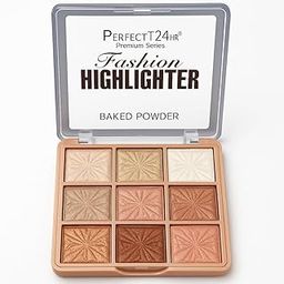 K.Y.L.Plus Fashion Highlighter & Eyeshadow Palette | 8-in-1 Shimmer Baked Powder | Multi-Use for Face & Eyes | Long Lasting Glow-image-27