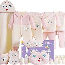 Little Surprise Box, 23pcs Pink & White Star Eye Newborn Baby Gift Hamper Set,0-12 Months-image-91