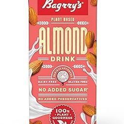 Bagrrys Plant Based Almond Drink, Unsweetened 1l | Plant Based | Gluten Free| Lactose Free | Dairy free | No Added Sugar| Plant based milk | No Preservatives-image-21