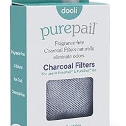 PurePail Charcoal Filters, Use With PurePail and PurePail Go Diaper Pails (Sold Separately), 3 Pack (306)-image-52
