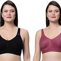 in care Alplsecret Bra Combo (Pack of 2) | Full Coverage, Non Padded and Non Wired, Non Detachable Straps, T-Shirt Bra-picture-22