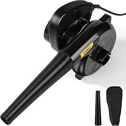 Deli DL-GF03-E1 500W Electric Air Blower 13000 RPM & 220V~240V with Switch Locking Blow Suction Dual Function for Home Office Car Pc Computer Garage Patio Garden Leaf Trash Cleaning (2.0 m3/min)-picture-18
