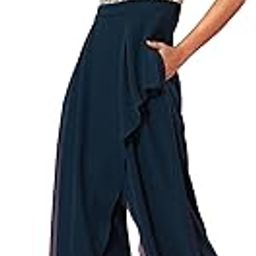 Women's Solid Relaxed Fit Round Neck Sleeveless Regular Length Jumpsuit-image-1