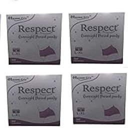 Respect Overnight Period Panty L-XL, Waist Size 27-45 Inches | Comfortable and Reliable Protection for Overnight Use, 40 count (Pack of 8)-image-7