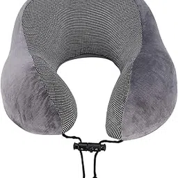 SKYLOFTS Neck Pillow Memory Foam Travel Pillow for Flights Neck Pillow for Travel & Neck Pillow for Sleeping (Black)-picture-29