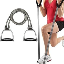 JTC Resistance Tube for Exercise & Stretching, Mobility, Weight Training, Suitable in Home & Gym Workout for Men & Women-Multi Resistance Heavy Quality-10