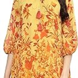 Women Polyester Straight Printed Top-image-73