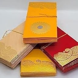 SEJASCOLLECTIONS Wedding Gift Envelopes pack of 40 pcs (4 packs) Coin Money Cash Gift Cover Shagun Birthday Diwali Lifafa Assorted Multicolour Premium Envelopes.-image-2