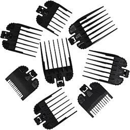 SAZ DEKOR® 8 Piece/Set Hair Clipper Guards Guide Combs Attachment Barber Tool Black|Hair Clipper Attachment Combs Set, Fit for Most Electric Clippers, Comb Clips For Women Side Slide Hair Clip, Tools|-image-93