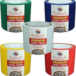 Remedywala Vastu Color Floor Tapes Red,Yellow,Green,Blue and White Combo (3 to 4Inch Wide) (20 Meter Approx)-18