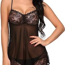 Women's Net Floral Above The Knee Baby Doll Dress (SL-93_Black_Free Size)-11