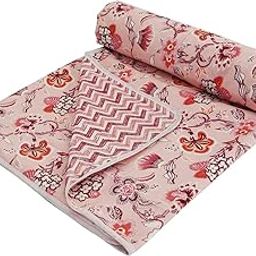 Slickcomfort 100% Cotton Reversible Dohar Single Bed, Soft Lightweight Bed Blanket, AC Dohar Blanket for Summers/Winter (SC_1, Single Bed)-image-13