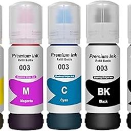 CANOFF 003 Ink for Epson L3110, L3150, L3250, L3252 L3115, L3116, L3101, L3210, L3215, L3216, L3151, L3152, L3156, L5190 Printer - Compatible Ink Bottle for Epson 003-2
