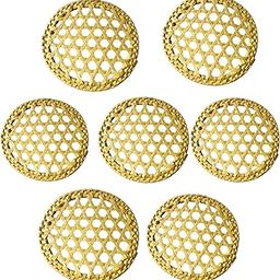 SRian Idiyappam Natural Palm Leaf Plates/String Hopper Plate - Pack of 7 (White),-image-9