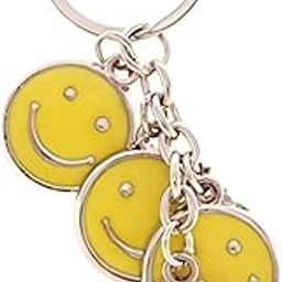 Metal Quardic Smileys Yellow Key Chain-picture-12