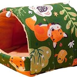 Enakshi (LABEL) Hamster Nest Sturdy Cozy Cute Guinea Pig House for Squirrel Rat Hamster S-13